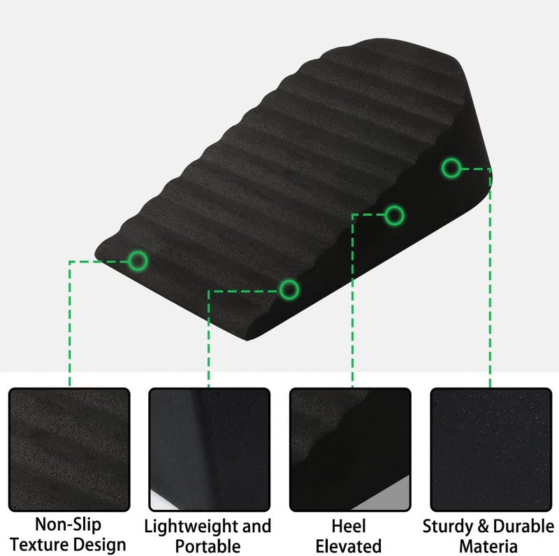 SEWD Squat Wedge Block by - Non-Slip Slant Board for Elevated Heel Squats, Knees Over Toes, Deadlifts – Perfect for Reverse Step Ups and Split Squats. - Image 3